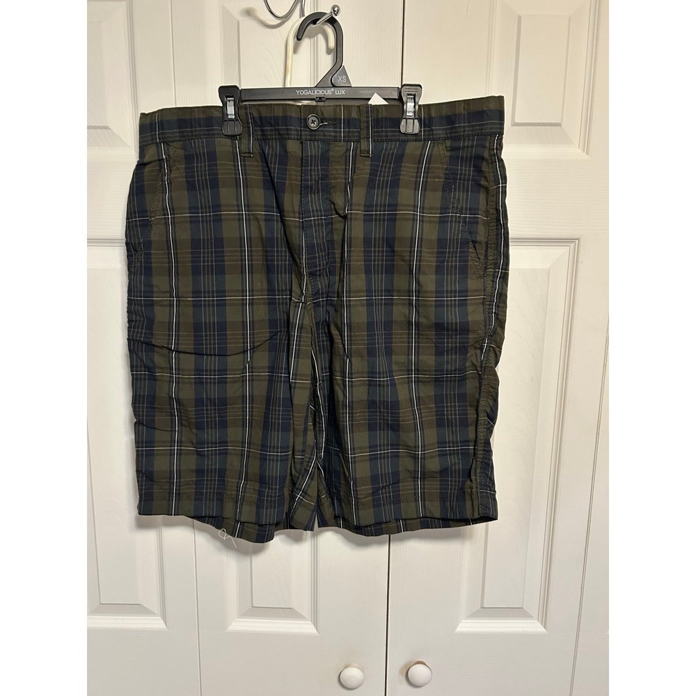 Tommy Hilfiger Vintage Y2K Shorts, Dark Green/Blue Plaid, Men's Size 35, NWT